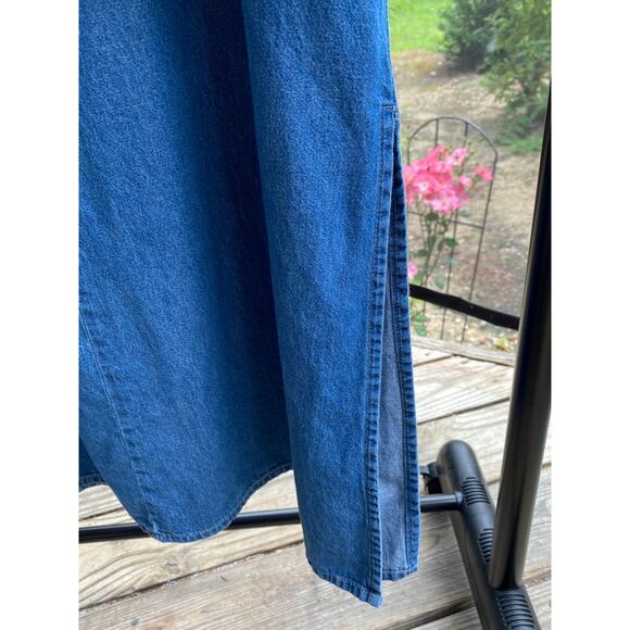 Women's 2 Piece Midi Dress & Over Shirt 2X floral & red fabric trim on both VGUC - Picture 5 of 16